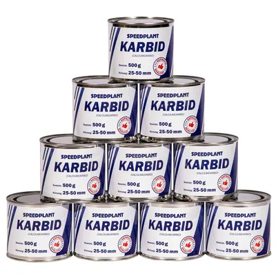 Produktbild von Karbid 5 kg (10x 500g) - Carbid Kabit Kabitt karbitt Karbit Karbid Extra Große Körnung 25-50mm - 10 Dosen