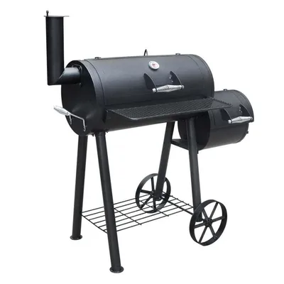 Produktbild von Grillchef Holzkohlegrill 11407 Smoker 112cm schwarz