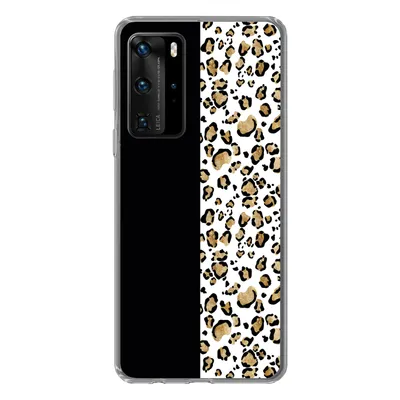 Produktbild von MuchoWow® Handyhülle Schutzhülle Hülle für Huawei P40 Pro Panther Druck - Tiere - Aquarell Silikon Softcase Handy Hülle - Schutz
