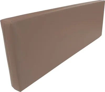 Produktbild von Rueckenlehne - Rueckenkissen für Palettenkissen (120x43x20/15 cm (Melange) MATRATZEN KISSEN Mit Kunstleder flammhemmend MVSS 302 - UV stabilisiert - SCHAUMSTOFF FÜR EUROPALETTEN Kissen