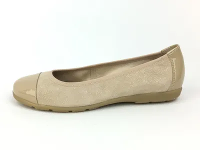 Produktbild von Caprice Ballerina beige mit Lackspitze 39