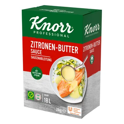 Produktbild von Knorr Zitronen-Butter-Sauce Pulver 3 kg (ergibt 18 L)