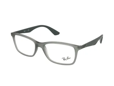 Produktbild von Ray-Ban RB7047, Erwachsener, Uni, Quadratisch, Grau, Nicht-polarisierte Linse, Nylon