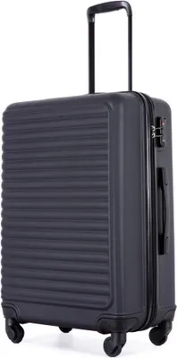 Produktbild von Hartschalen-Koffer Rollkoffer Reisekoffer Handgepaeck 4 Rollen ABS-Material Mit TSA Zollschloss 68X44.5X27.5cm Schwarz