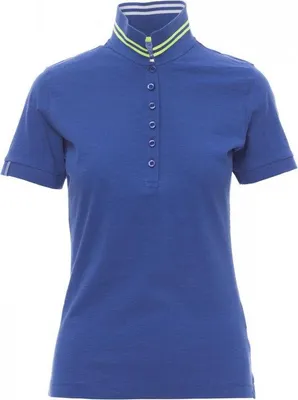 Produktbild von Damen Poloshirt "NAUTIC LADY" - Payper Marine-Königsblau/Weiss-Fluogelb L