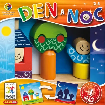 Produktbild von MINDOK SMART Tag und Nacht Logikspiel, 48 Rätsel mit Tages- und Nachtaufträgen