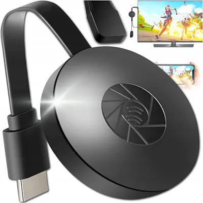 Produktbild von Drahtloser HDMI WiFi Adapter Full HD – Screen Mirroring TV Dongle – 2in1 Chromecast Alternative – USB-C Stromversorgung – AirPlay & Miracast