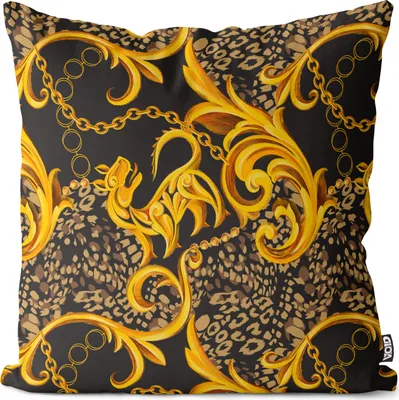 Produktbild von VOID Golden Baroque Kissenbezug Kissenhülle Sofakissen Kissen Deko Outdoor-Kissen Dekokissen