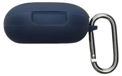 Produktbild von kwmobile Schutzhülle für Anker Soundcore Liberty 4 Pro Hülle - TPU Silikon Case für Kopfhörer Ladecase - stoßfestes Cover mit Karabiner - Dunkelblau