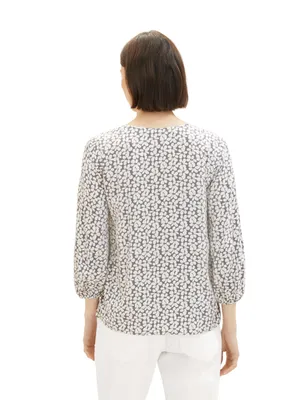 Produktbild von Tom Tailor Bluse Langarmhemd mit 3/4 Ärmeln und Loose Fit
