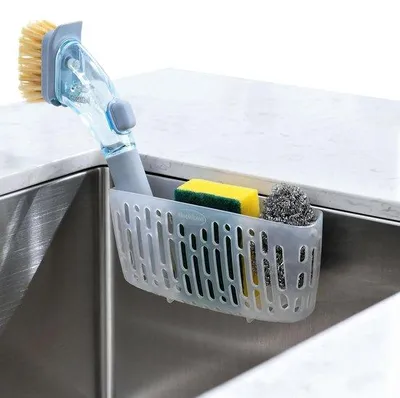 Immagine prodotto di Organizer per lavello, resistente e salvaspazio, nero, 1 pezzo