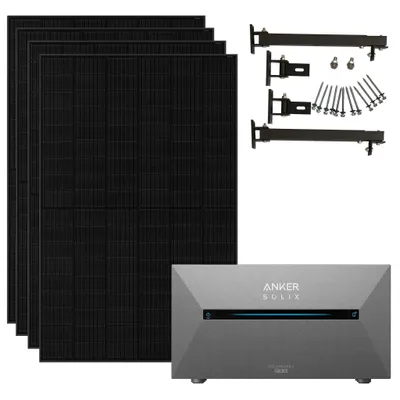 Produktbild von Anker Balkonkraftwerk 1820W mit Anker Solarbank 2 Pro mit Smart Meter Ohne Halterung