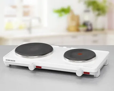 Obrázek produktu pro Dvojplotná varná deska - Elektrická varná deska - Varná deska se dvěma plotýnkami - Elektrická varná deska - Kompaktní varná deska