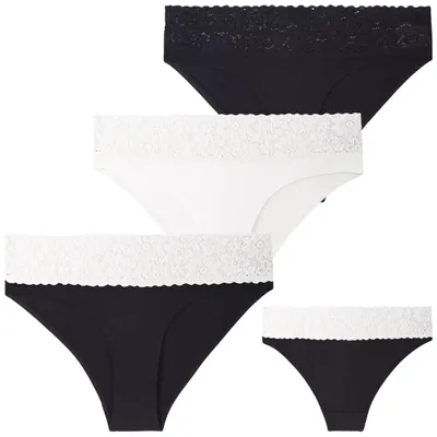 Produktbild von Damenunterwäsche - Damenwäsche Größe XXL - Slip Damen 3 Stück - Baumwollslip