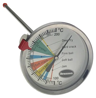 Zuckerthermometer 300 mm für Marmelade & Frittieren mit Topfclip