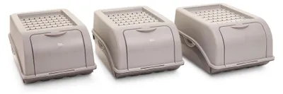 Produktbild von Novaliv Gemüseboxen Kartoffelboxen Vorratsbehälter 3,5l bis 9l (Grau, 3x3,5l)