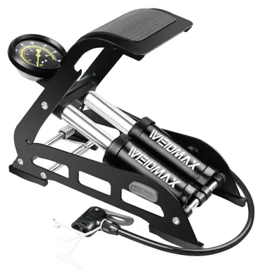 Immagine prodotto di Pompa per biciclette a doppio pistone con manometro, fino a 11 bar/160 PSI
