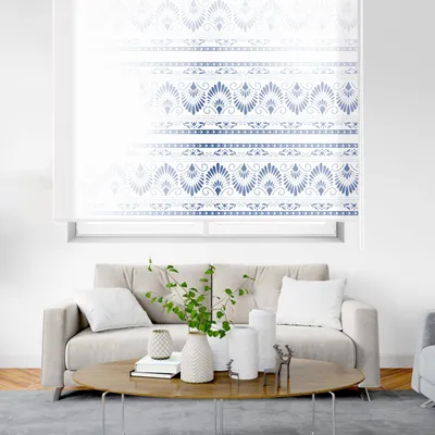 Rollo transparent bedruckt E-Larisa 150x180 cm