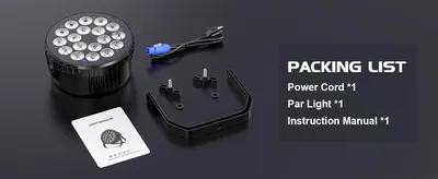 Produktbild von LED-PAR-Scheinwerfer - 4er-Set mit 18 x 8 W RGBW-LEDs - DMX512/RDM - 144 W - 25° Abstrahlwinkel - EU-Stecker - Bühnen- und DJ-Beleuchtung