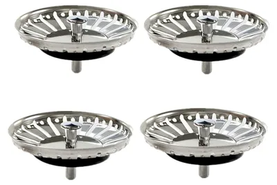 Produktbild von Edelstahl-Abflussstopfen für Küchenspülen, 84 mm