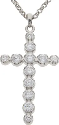 Produktbild von JuwelmaLux Anhänger 925/000 Sterling Silber Kreuz mit Zirkonia JL30-02-3632