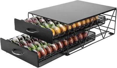 Produktbild von Famanu Kaffeepad Halter für Schublade – Multi-Tier für Kapselaufbewahrung (2 Tier)