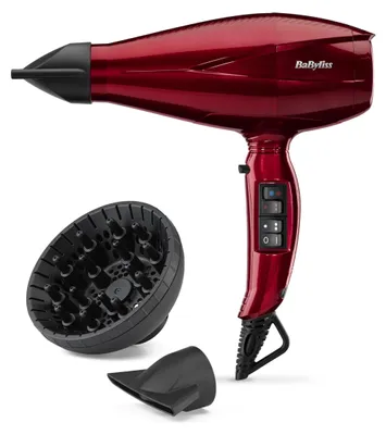 Imagen del producto de Secador de pelo digital BaByliss Pro con difusor – 2200W, secado ultra rápido, profesional
