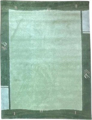 Produktbild von Teppich VENUS NEPAL - HANDGEKNÜPFT | Farbe: Grün; Größe: 170x240 cm | strapazierfähig und leicht zu reinigen | Wohnzimmer | Schlafzimmer