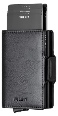Image de Portefeuille minimaliste pour hommes, avec protection, design compact en cuir
