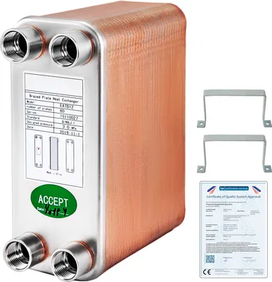 Image de B12-60 Échangeur de chaleur à plaques Échangeur de chaleur Transfert de chaleur 316 Acier inoxydable