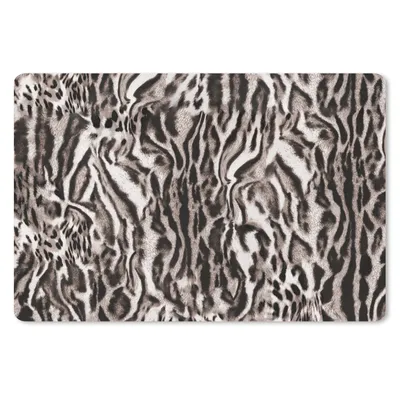 Produktbild von MuchoWow® Schreibtischunterlage Panther Druck - Braun - Abstrakt 60x40 cm - XXL Mauspad - Großes Mauspad