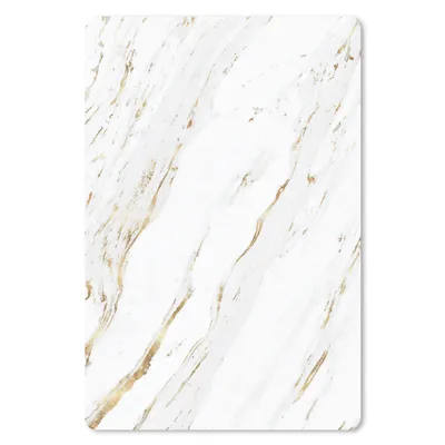 Produktbild von MuchoWow® Mauspad Mousepad Marmor - Gold - Weiß 40x60 cm - Mousepads - Maus Mat - Pad - Mausunterlage - Schreibtisch Accesoire