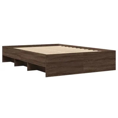 Produktbild von Bettgestell ohne Matratze Braun Eiche 140x190 cm Holzwerkstoff