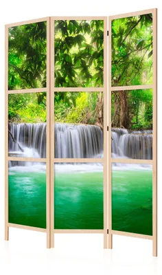 Immagine prodotto di LUMASOUL Paravento a un'anta, Paravento per Interni, Cascata Giapponese 1, 135x172 cm