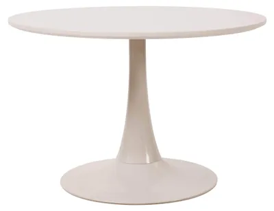 Produktbild von Runder Couchtisch, 70 cm Durchmesser, cremefarben - Oviala Fancy