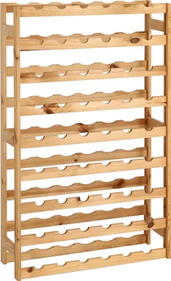 Immagine prodotto di Portabottiglie ZELLER 13165 per 54 bottiglie, in legno di pino  / Sistema di portabottiglie per vino