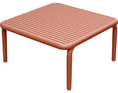 Image de Table basse de jardin Ferne en plastique rouge