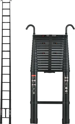 Obrázok produktu pre Teleskopický rebrík, nosnosť 150 kg, nastaviteľná výška, 62 m