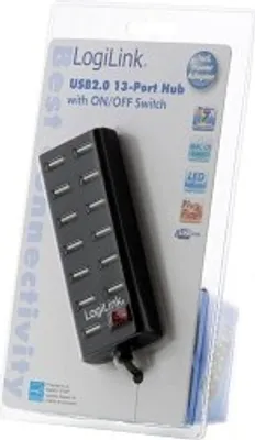 Produktbild von LogiLink USB 2.0 Hub 13-Port mit On/Off Switch, UA0126