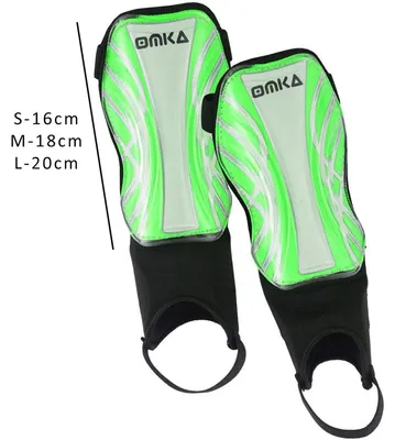 Produktbild von Schienbeinschoner Schienbeinschützer Shin Guard Fußball Knöchelschutz Kinder Erwachsene, Größe:L, Farbe:Grün