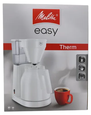 Produktbild von Melitta 1023-05, Filterkaffeemaschine, Gemahlener Kaffee, 1050 W, Weiß