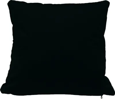 Produktbild von Kissenhülle schwarz 40x40 Samt weich Kissenbezug Sofakissen Dekokissen Reißverschluss