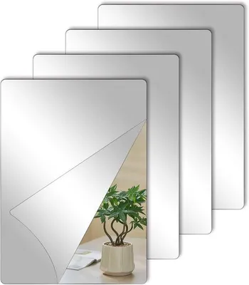 Zdjęcie produktu dla Samoprzylepna dekoracja ścienna, zestaw 4 sztuk, akryl, 30 x 20 cm
