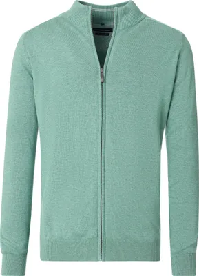 Produktbild von CASAMODA Herren Strickjacke Reißverschluss Regular Fit Türkis XL