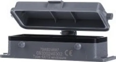 Produktbild von HARTING Han 24B Anbaugehäuse für 2 Bügel (am Oberteil) mit Schutzkappe Kunststoff - 1 Stück