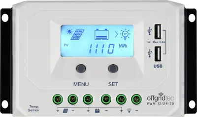 Produktbild von Offgridtec PWM Pro Laderegler 12V/24V 30A USB