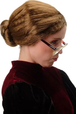 Produktbild von WIG ME UP Perücke Dutt Oma Gouvernante Braun 69020-P6