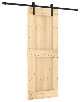 Immagine prodotto di Porta scorrevole Naturale e Nero 80 x 210 cm