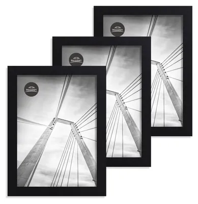 Produktbild von Set mit 3 Bilderrahmen, 15 x 20 cm, schwarz