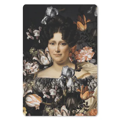 Produktbild von MuchoWow® Mauspad Mousepad Johanna Henriette Engelen - Dubois Drahonet - Blumen 40x60 cm - Mousepads - Maus Mat - Pad - Mausunterlage - Schreibtisch Accesoire